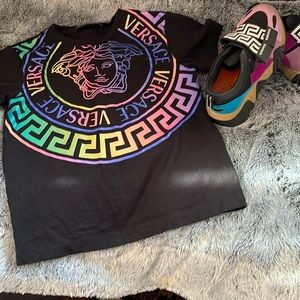 Versace shoes/ shirt